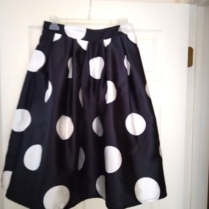 Polka Dot flare skirt